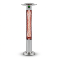 Infrared Patio Heater, Electric Patio Heater for Indoor/Outdoor Use, 1500 W (Silver) — Studio Shot