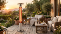 Infrared Patio Heater, Electric Patio Heater for Indoor/Outdoor Use, 1500 W (Silver) — Lifestyle
